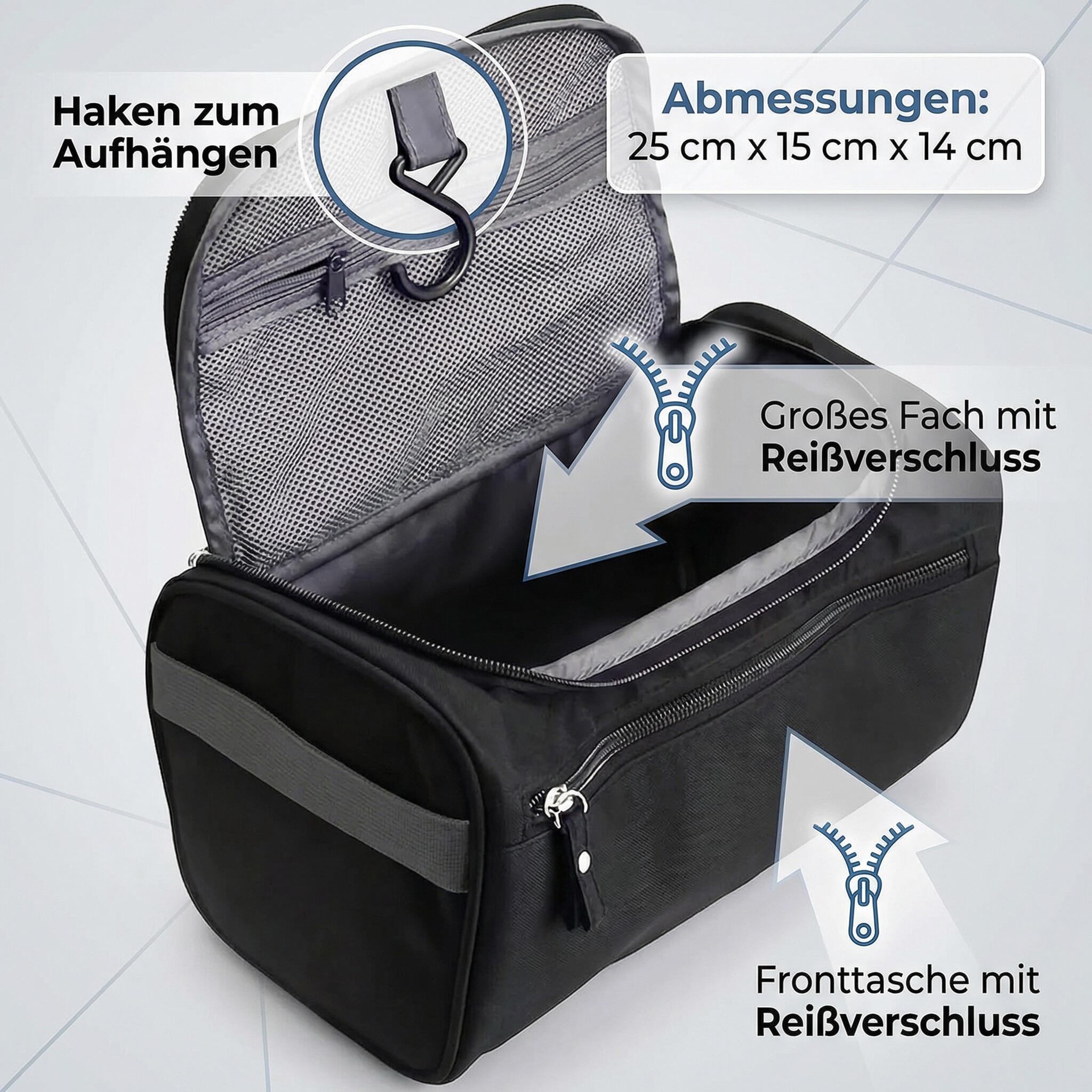 Kulturbeutel für Reise Camping Kultur Beutel Pflege Tasche 7/7