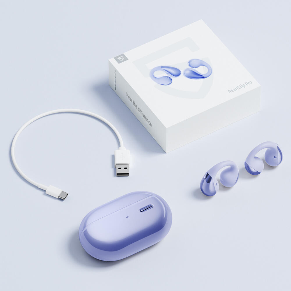 SoundPEATS PearlClip Pro Earbuds Purple