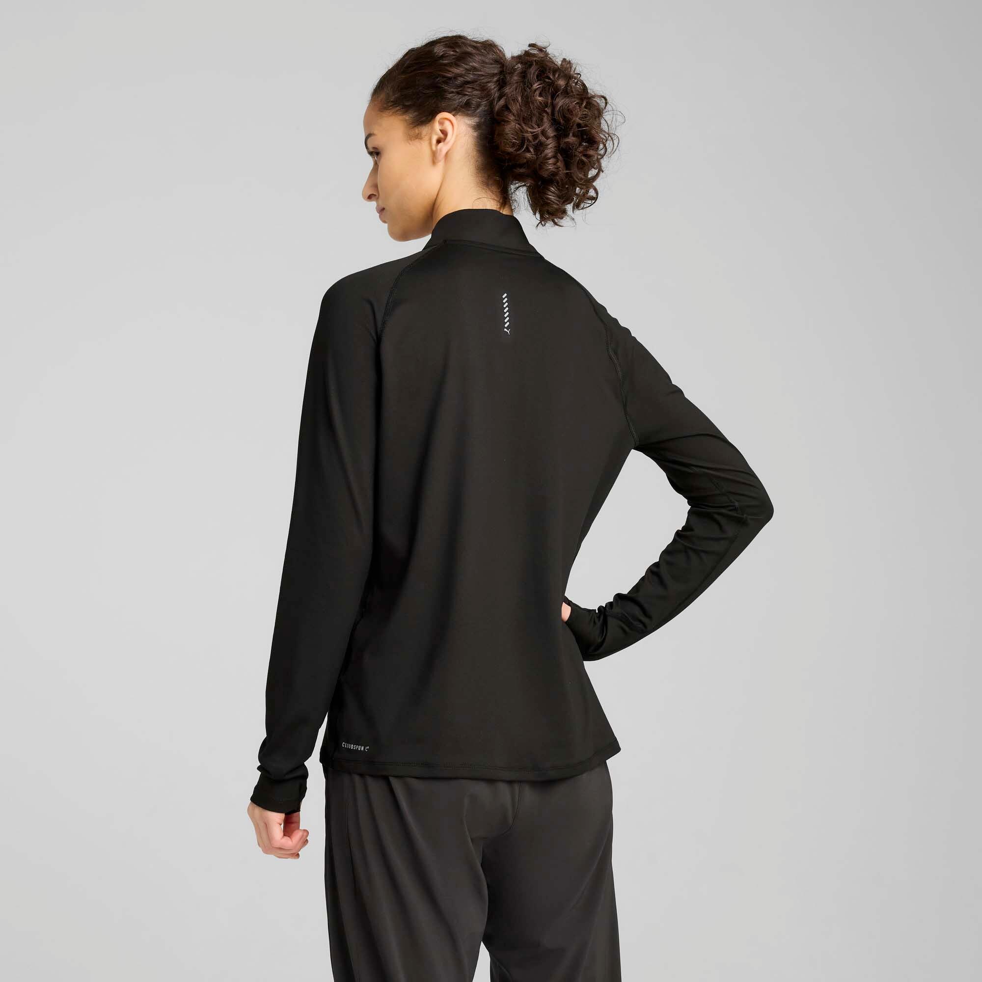 T-Shirt Puma W Run Velocity Cloudspun 1/4 Zip Femme 3/5