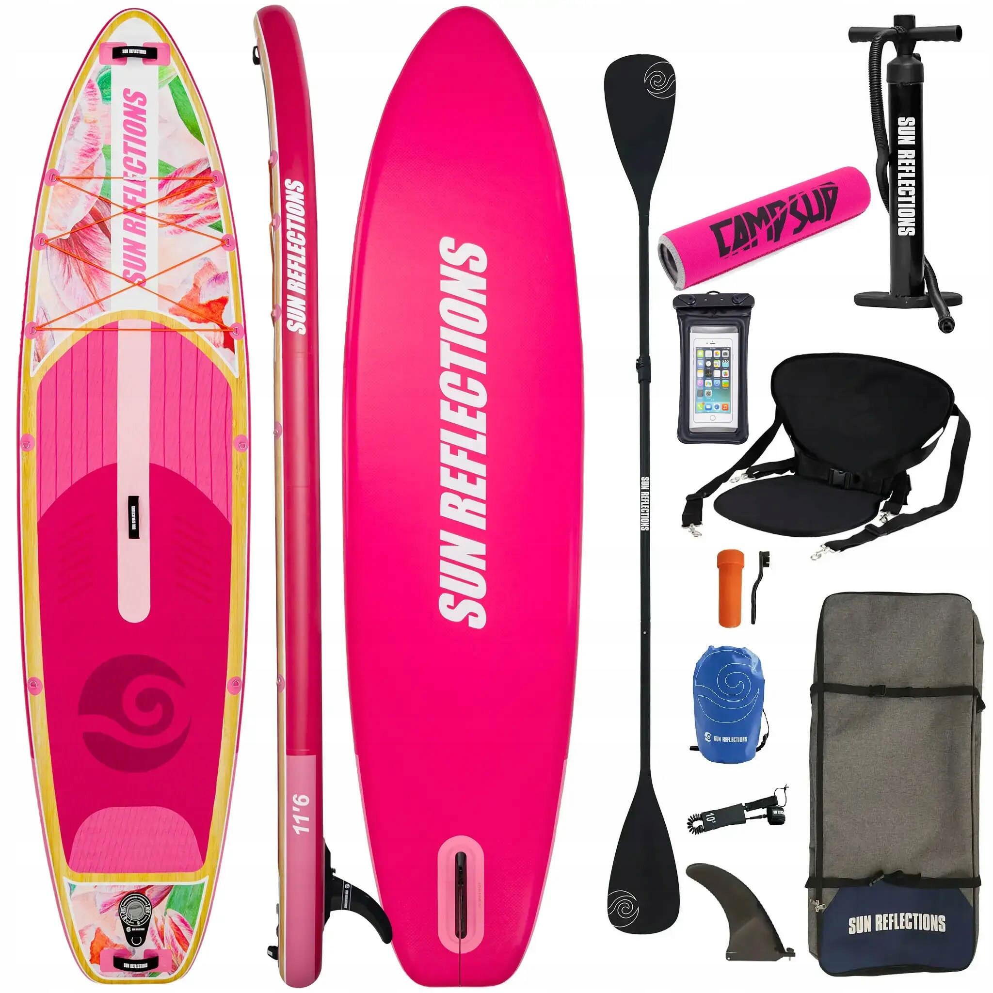 Deska Sup Pompowana Sun Reflections L 11'6" Combo Soft Blush + Bojka 1/7