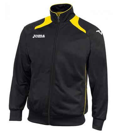 CHAQUETA DE CHANDAL MUJER JOMA CHAMPION II NEGRO-AMARILLO