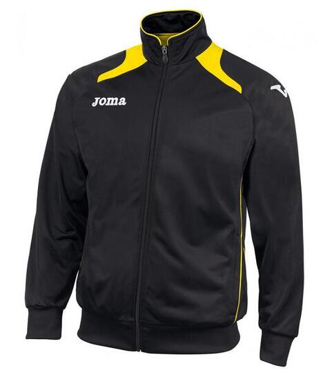 CHAQUETA DE CHANDAL MUJER JOMA CHAMPION II NEGRO-AMARILLO