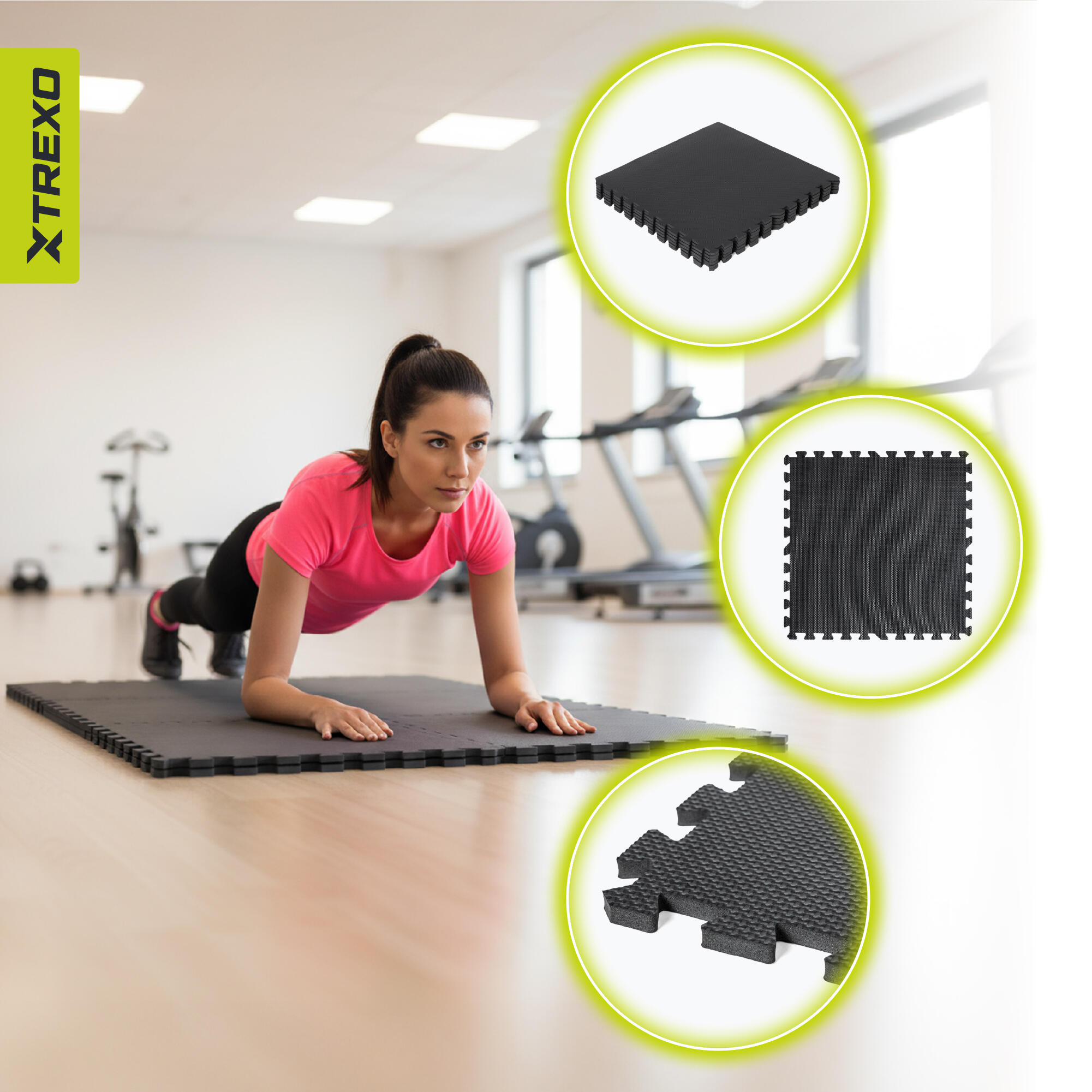 XTREXO Tapis de protection Puzzle, 6 pièces 4/7