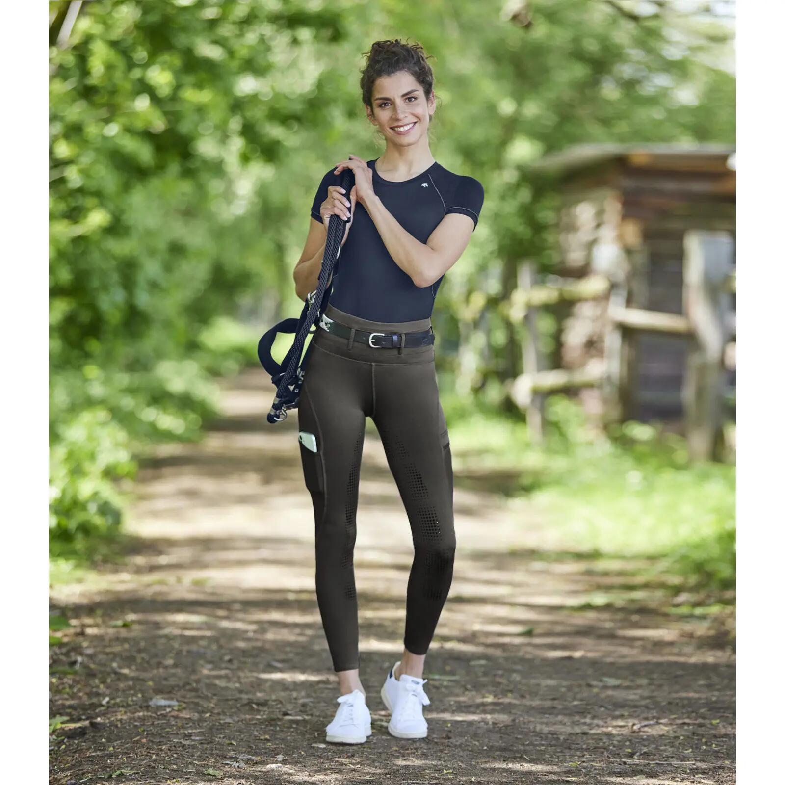 Mallas de equitación Full Grip para mujer ELT Hanna 3/4