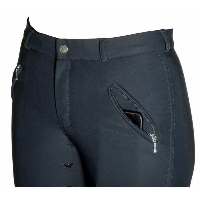 Pantalon Karlslund Jökull pentru echitație cu grip complet pentru iarnă