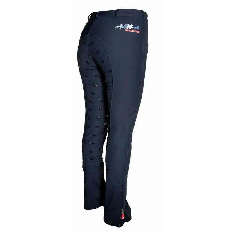 Pantalon Karlslund Jökull pentru echitație cu grip complet pentru iarnă