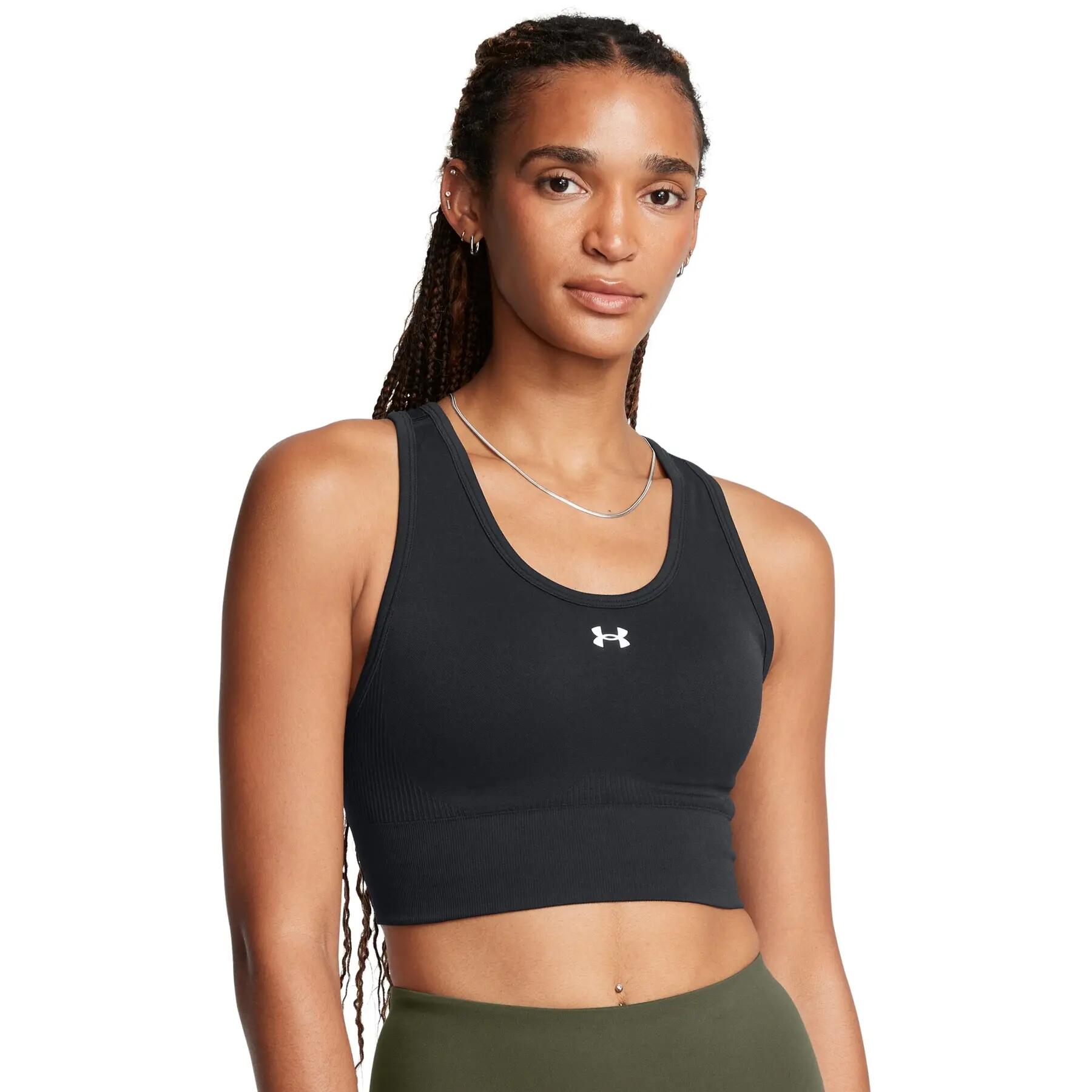 Sujetador sin costuras de soporte moderado para mujer Under Armour Vanish 2/5