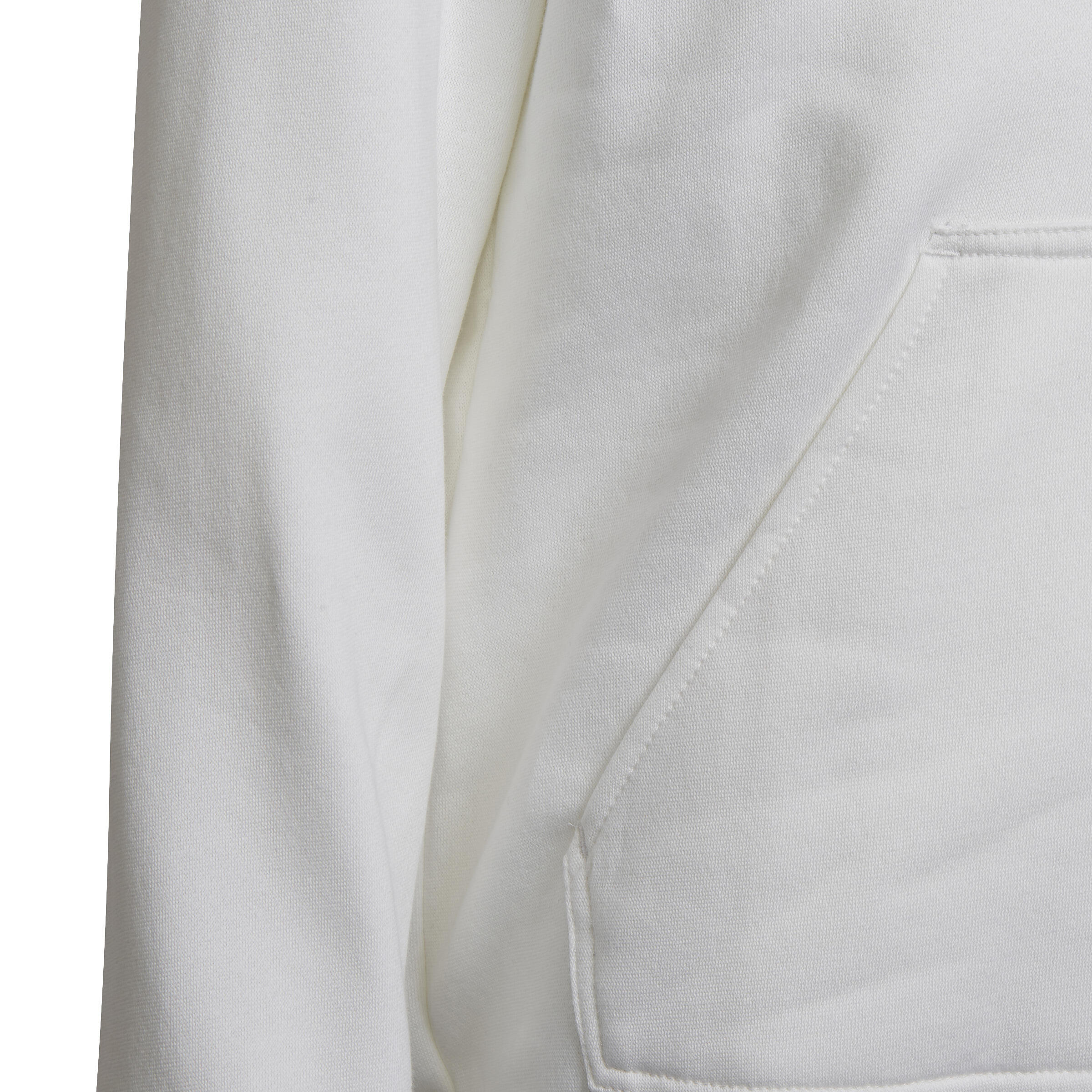 Felpa con cappuccio junior ( fleece) adidas bianco 4/5