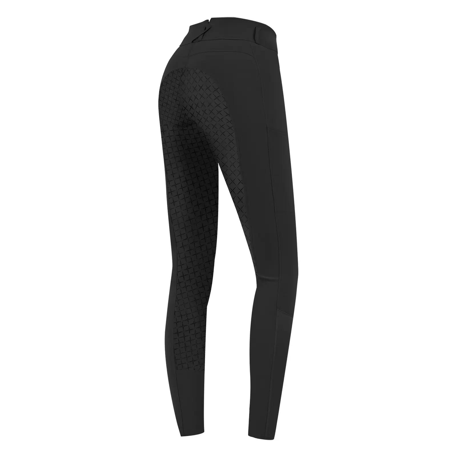 Pantalon équitation taille haute full grip femme ELT Micro Sport 3/3
