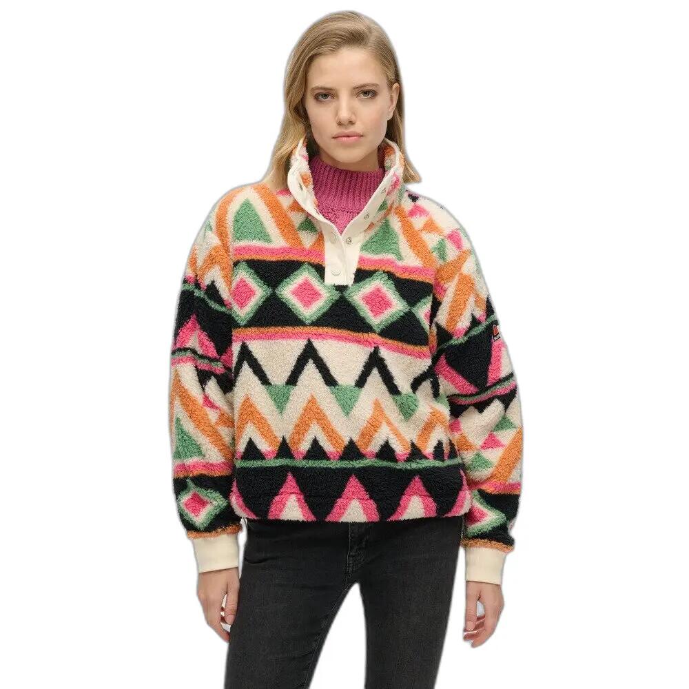 Polaire à col tunisien à imprimé femme Superdry 2/7