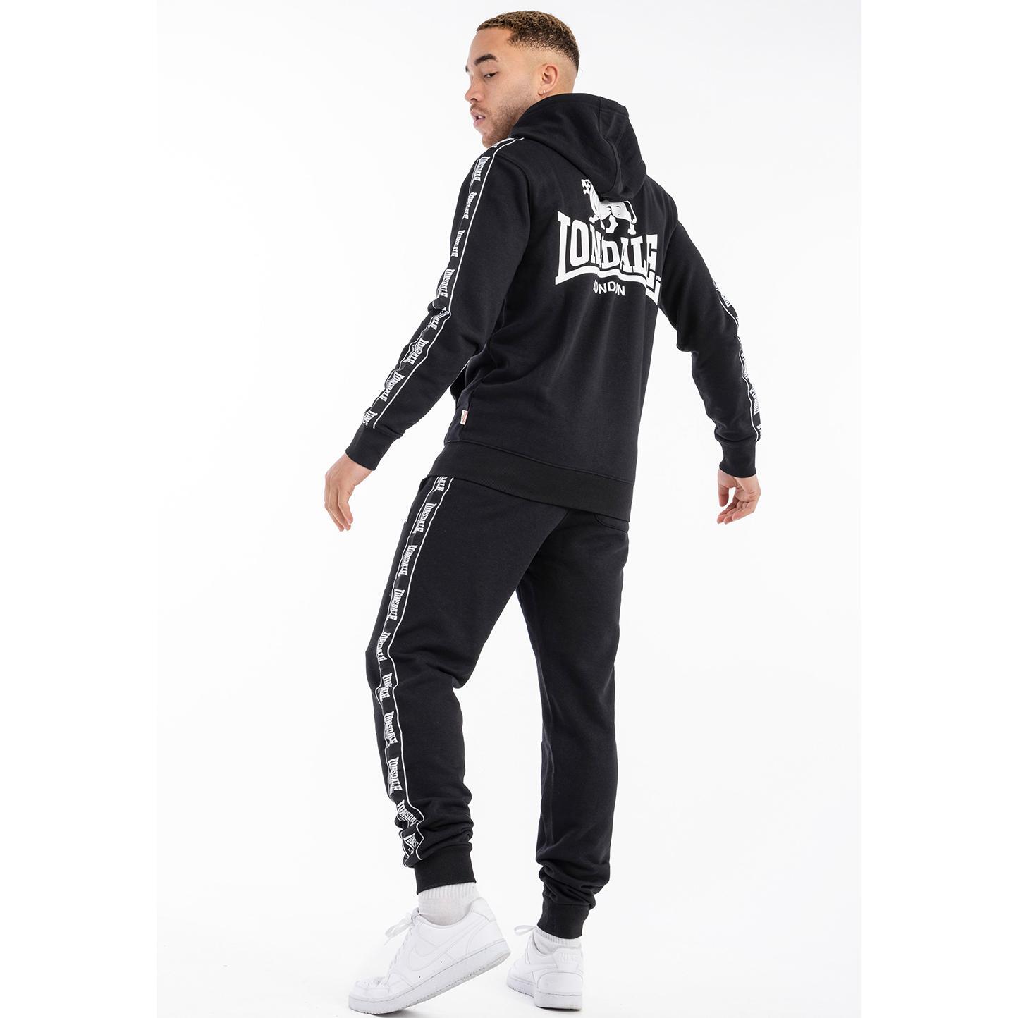 Felpa con cappuccio zip standard Lonsdale Bigton 3/4
