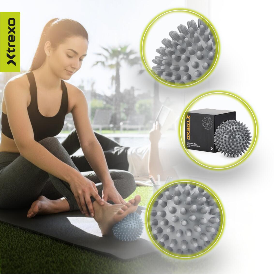 Pelota sensorial XTREXO TXO-B4Z033-GY 7/7