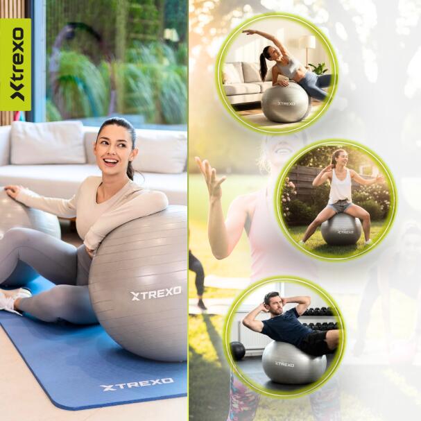 Pelota de gimnasia XTREXO TXO-B4Z008-GY 7/7