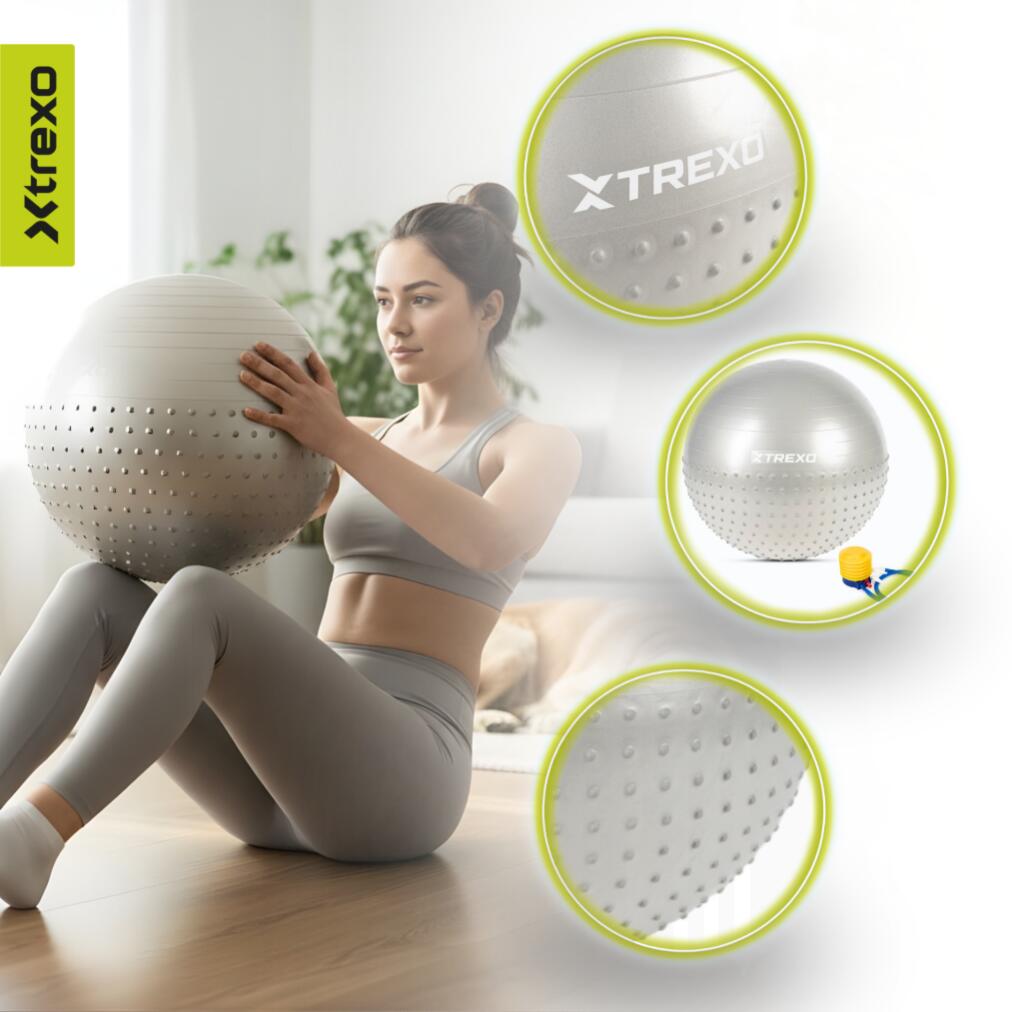 XTREXO TXO-B4Z022-GY masserende gymnastiekbal 3/7