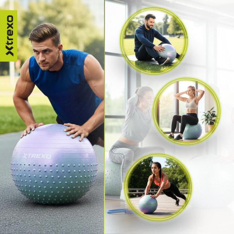 XTREXO TXO-B4Z021-BL minge de gimnastică pentru masaj