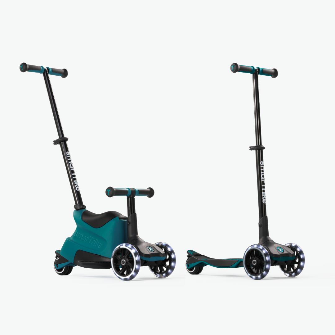 Patinete infantil evolutivo SmarTrike Xtend Scooter-Ride on Verde Azulado 2/7
