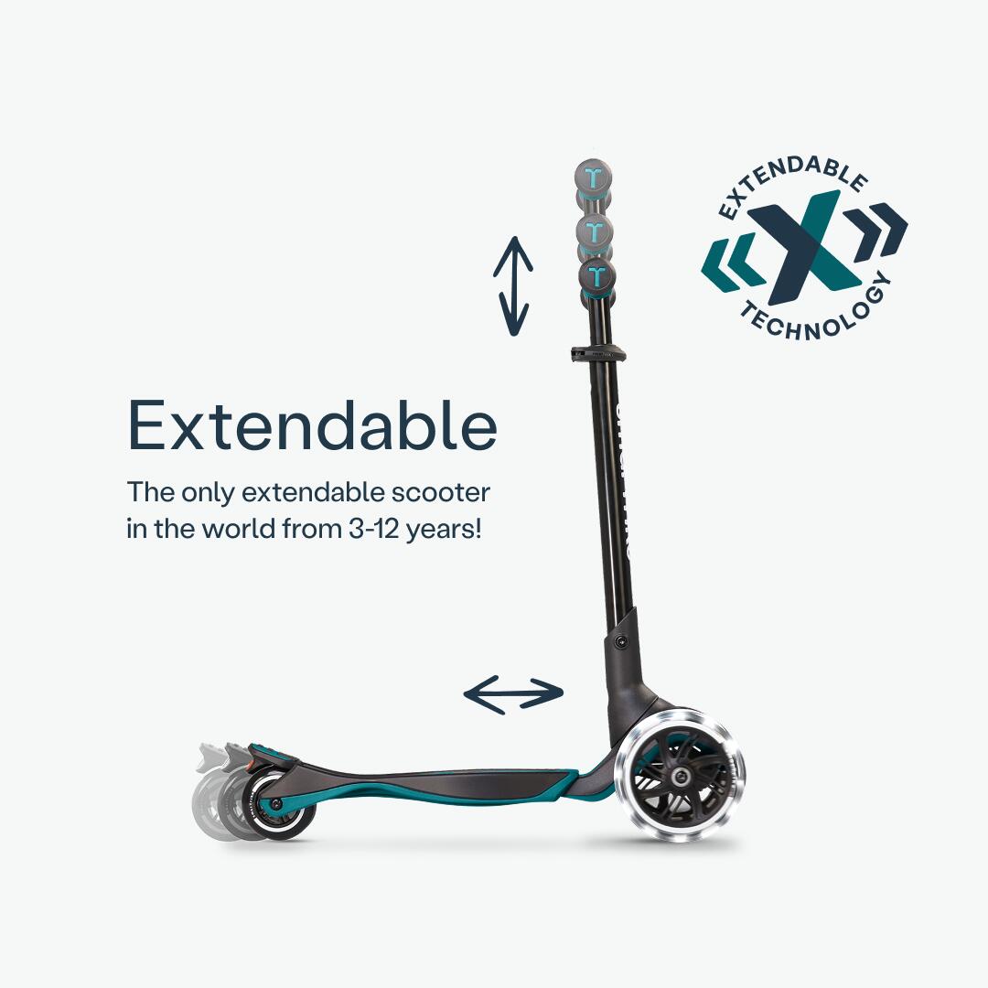 Patinete infantil evolutivo SmarTrike Xtend Scooter-Ride on Verde Azulado 6/7