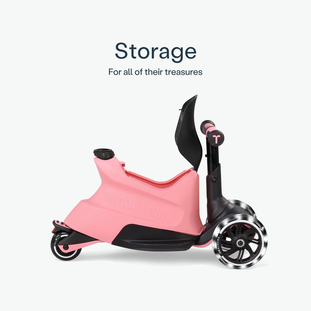 Patinete infantil evolutivo SmarTrike Xtend Scooter-Ride on Salmón 5/7
