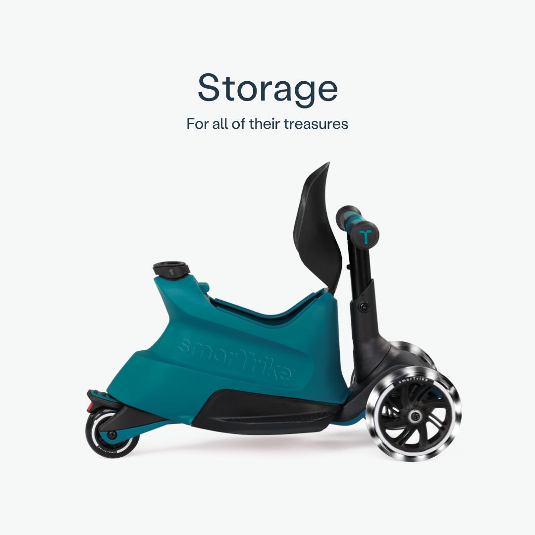 Patinete infantil evolutivo SmarTrike Xtend Scooter-Ride on Verde Azulado 5/7