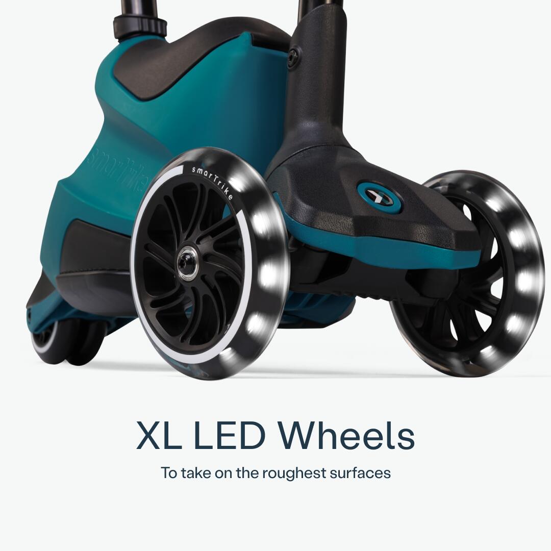 Patinete infantil evolutivo SmarTrike Xtend Scooter-Ride on Verde Azulado 4/7