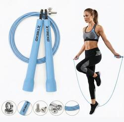 Corde à sauter XTREXO Basic+, bleue