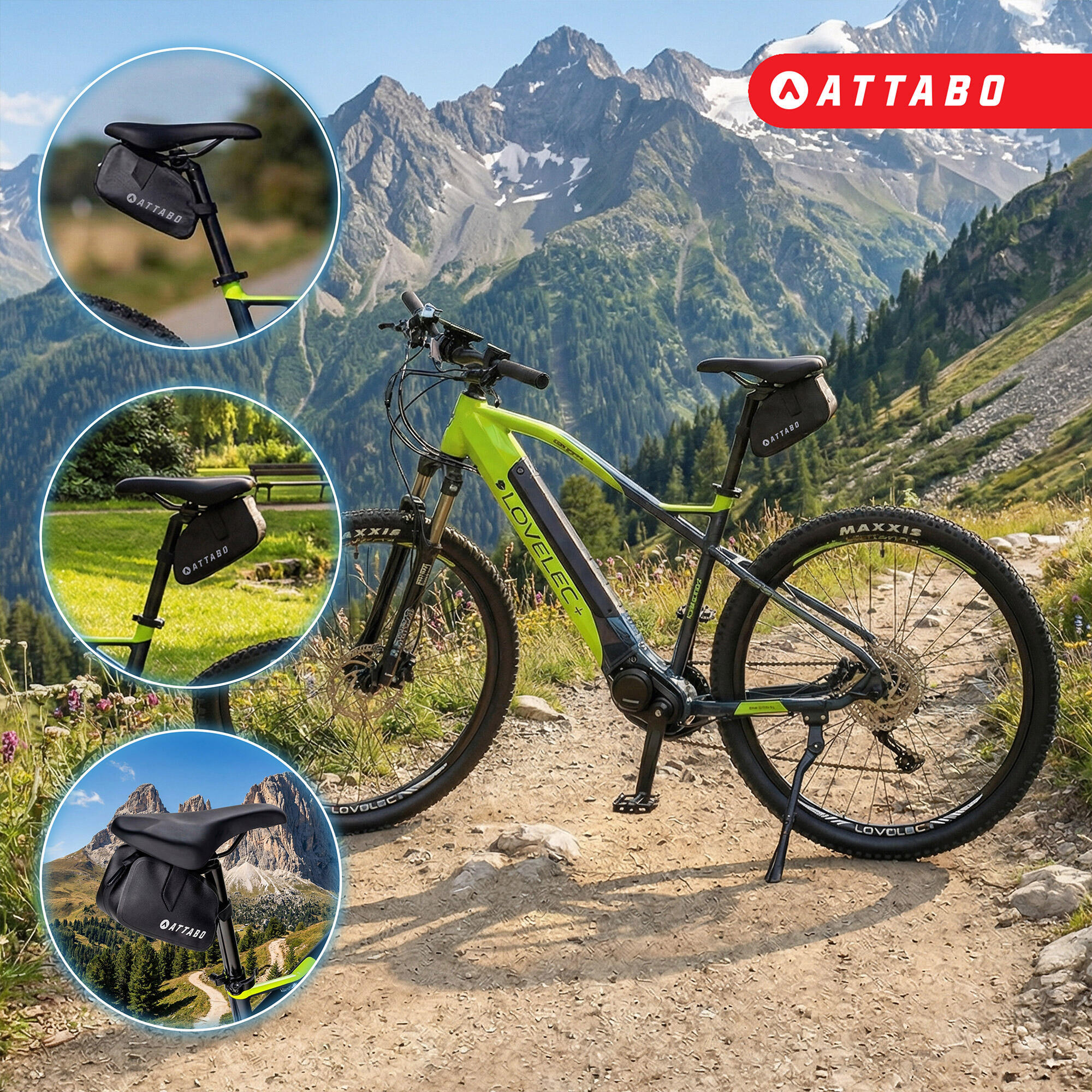 Sacoche de selle de vélo ATTABO 1,2L 2/7