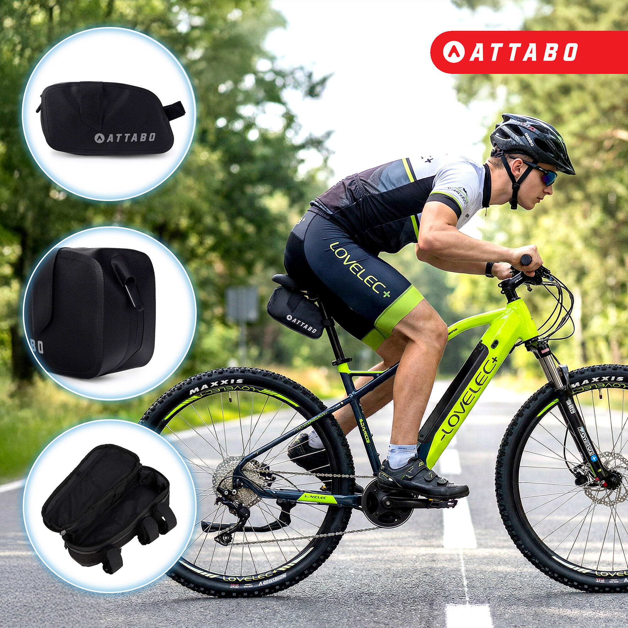 Sacoche de selle de vélo ATTABO 1,2L 5/7