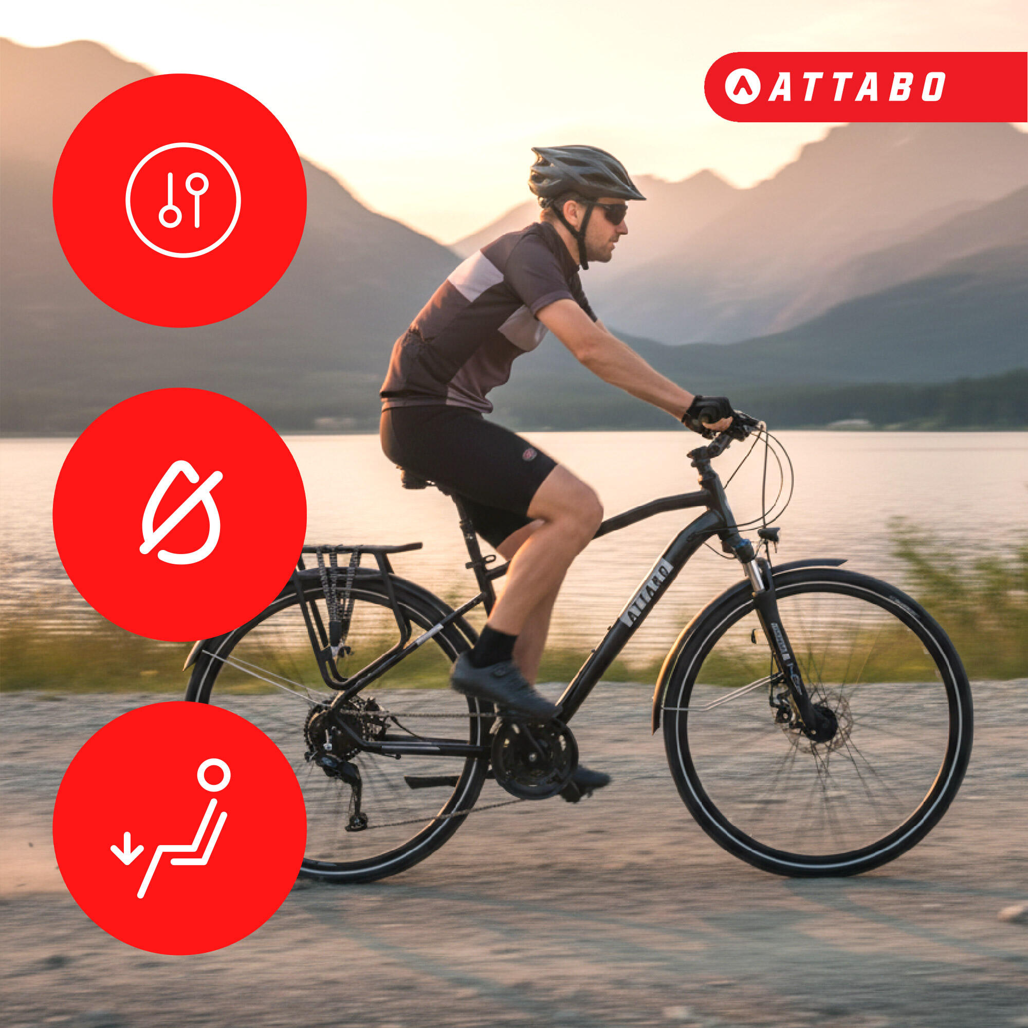 Rower trekkingowy męski ATTABO SPATE 2.0 28" 2/7