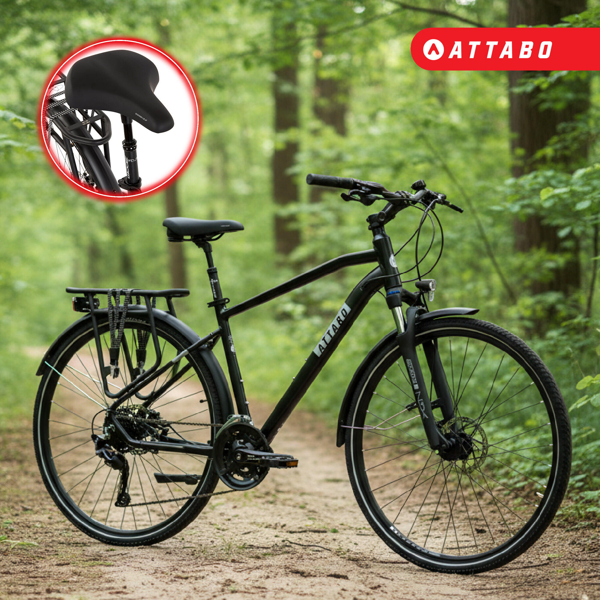 Rower trekkingowy męski ATTABO SPATE 2.0 28" 5/7