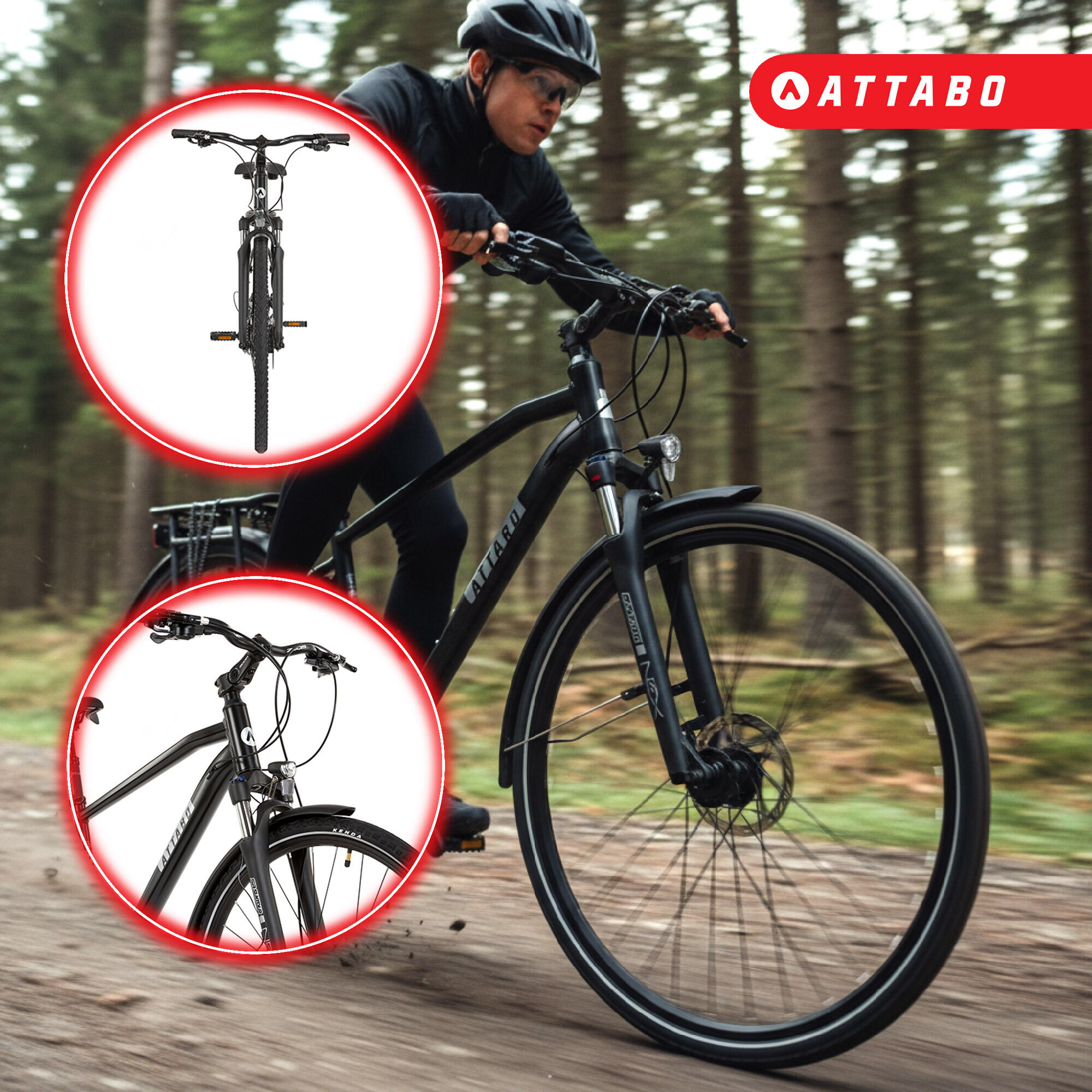 Rower trekkingowy męski ATTABO SPATE 2.0 28" 4/7