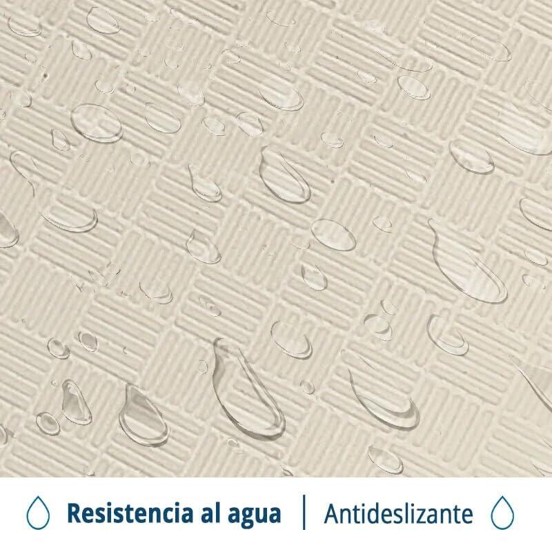 Tatami Puzzle EVA 1x1m x4cm Marrón - Beige 3/7
