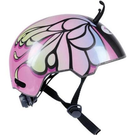 Kask rowerowy No Fear dziecięcy regulowany (48-52CM) motyl
