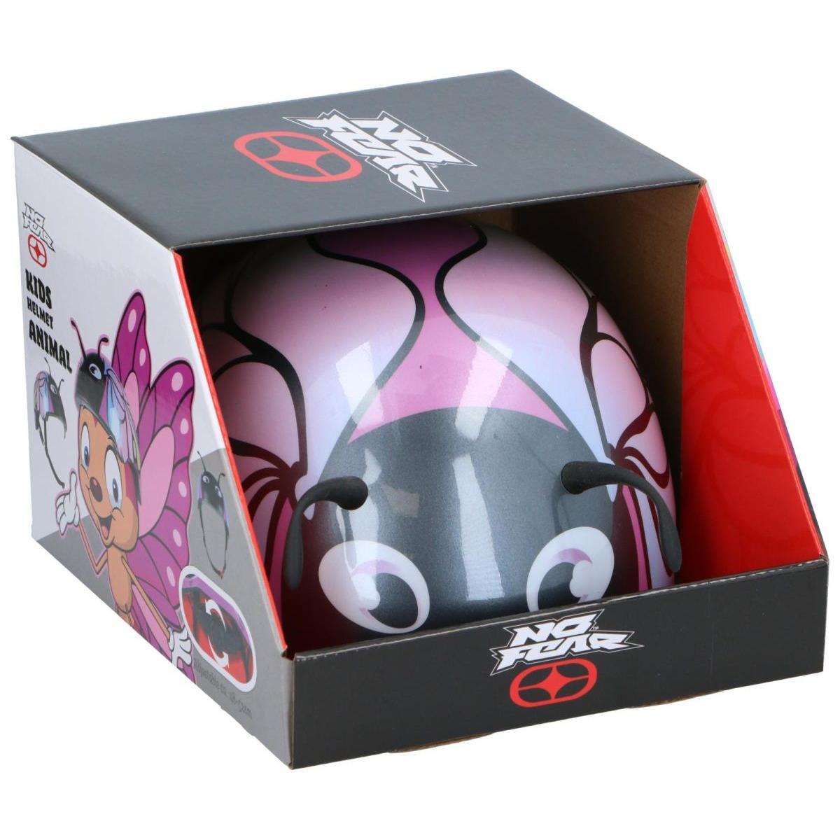 Kask rowerowy No Fear dziecięcy regulowany (48-52CM) motyl 2/6
