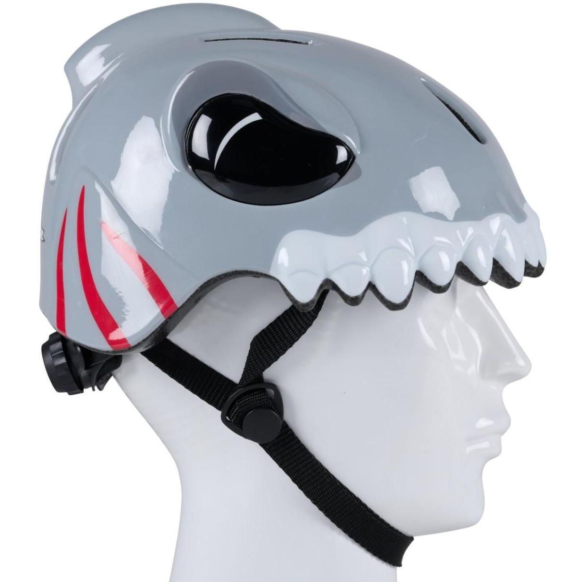 Kask rowerowy No Fear dziecięcy regulowany (48-52CM) rekin 5/6