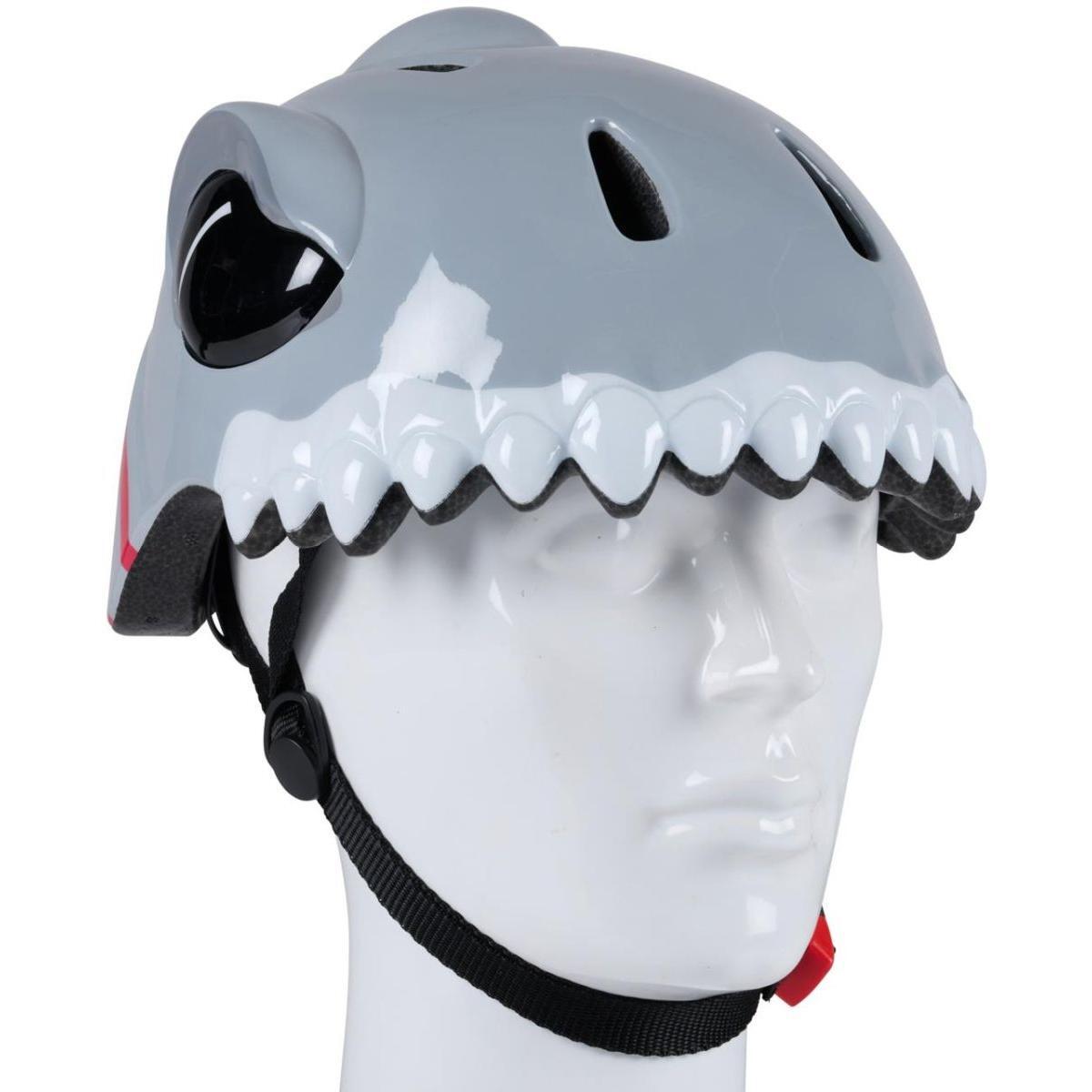 Kask rowerowy No Fear dziecięcy regulowany (48-52CM) rekin 4/6