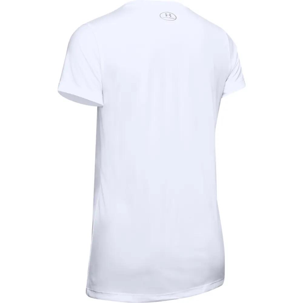 Dames-T-Shirt met Korte Mouwen Under Armour Tech SSV Solid Aquamarijn 7/7