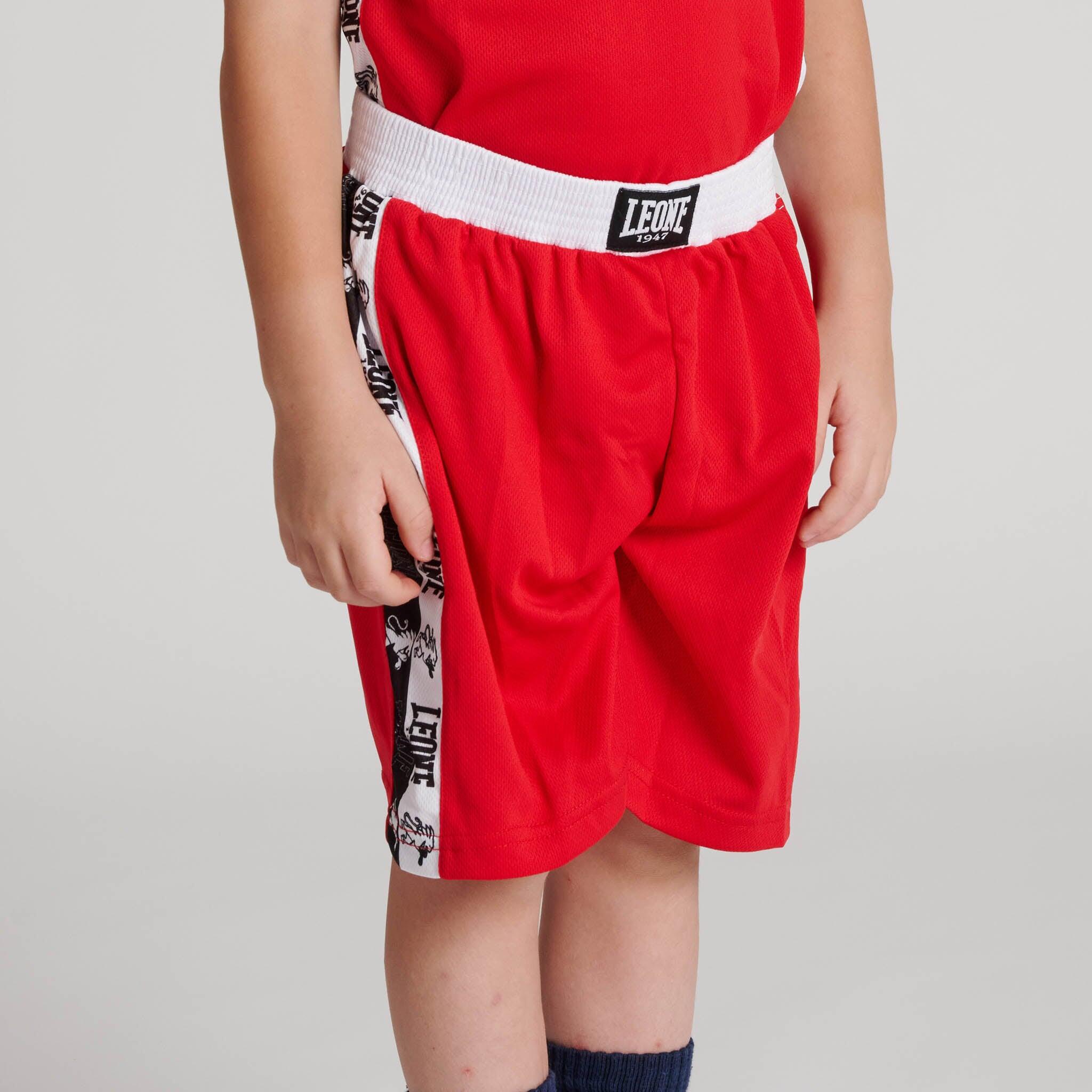 Leone1947 Pantalón boxeo infantil ICONIC rojo Talla L 3/5