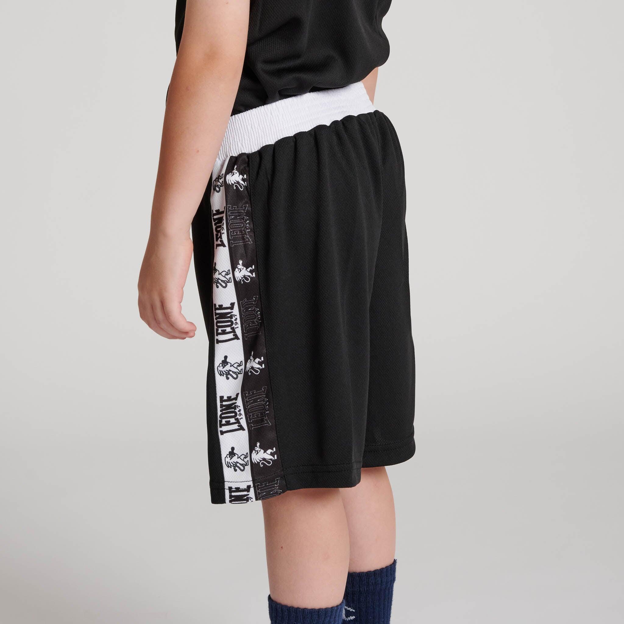 Pantalón de boxeo infantil Leone1947 ICONIC negro M 5/6