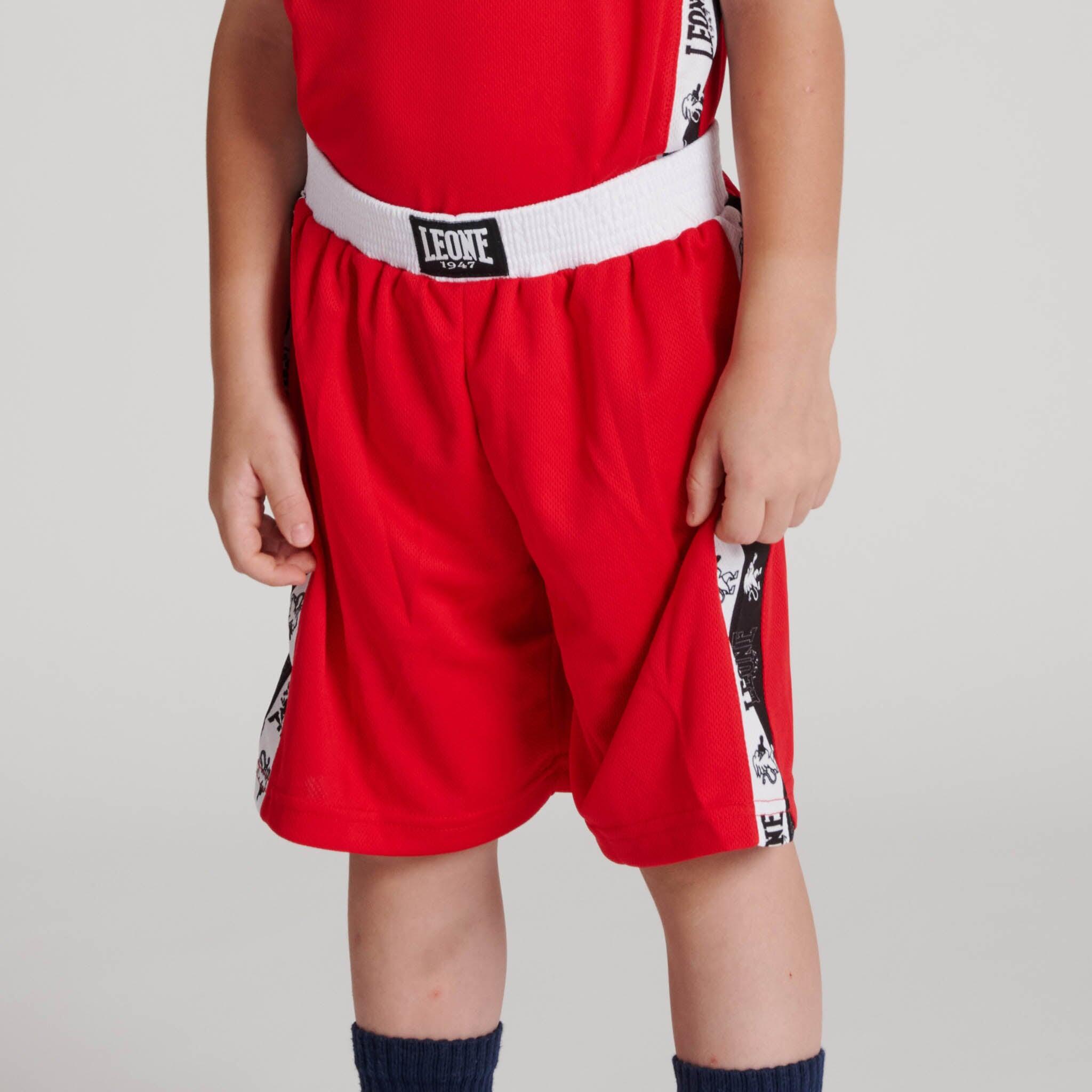 Leone1947 Pantalón boxeo infantil ICONIC rojo Talla L 2/5