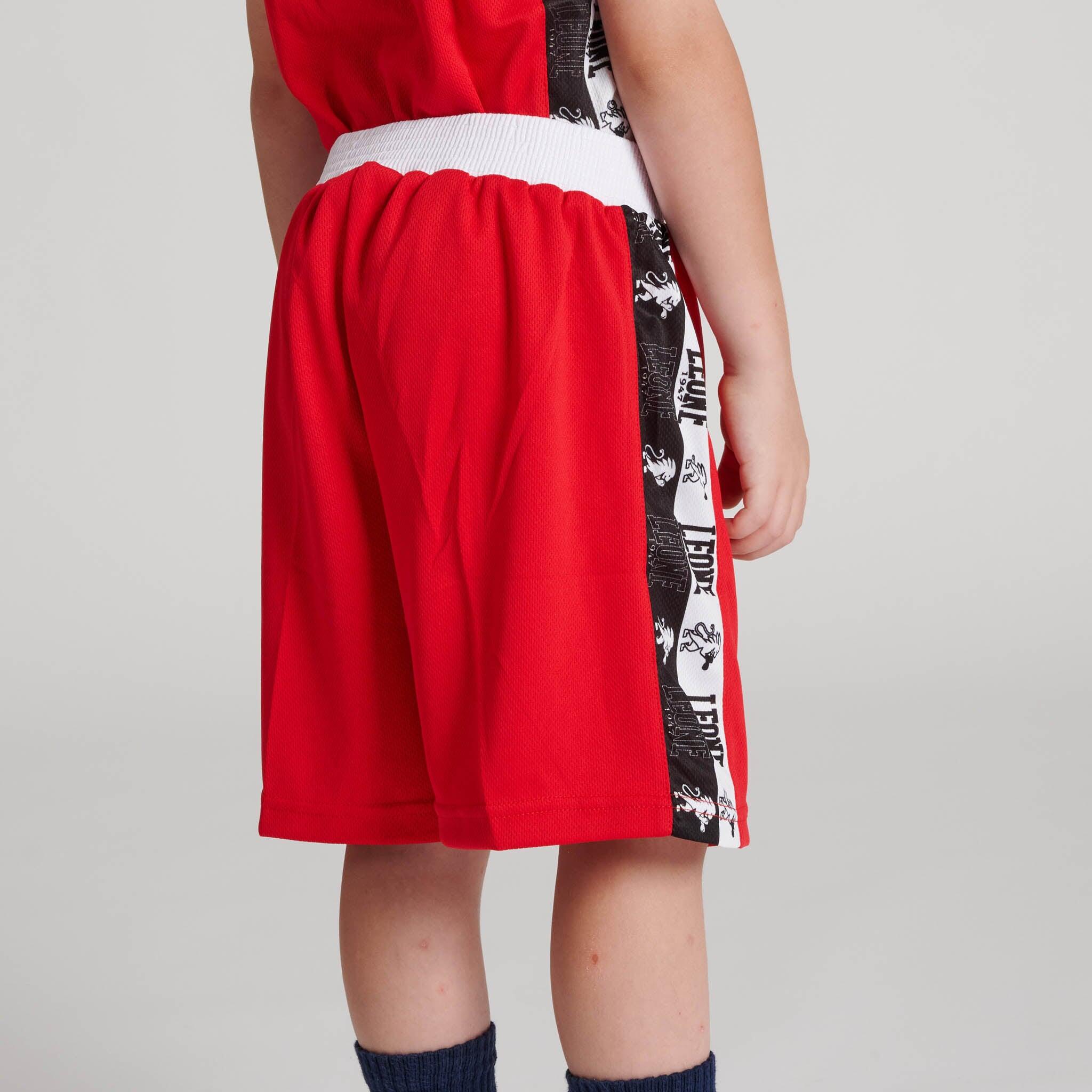 Leone1947 Pantalón boxeo infantil ICONIC rojo Talla L 4/5