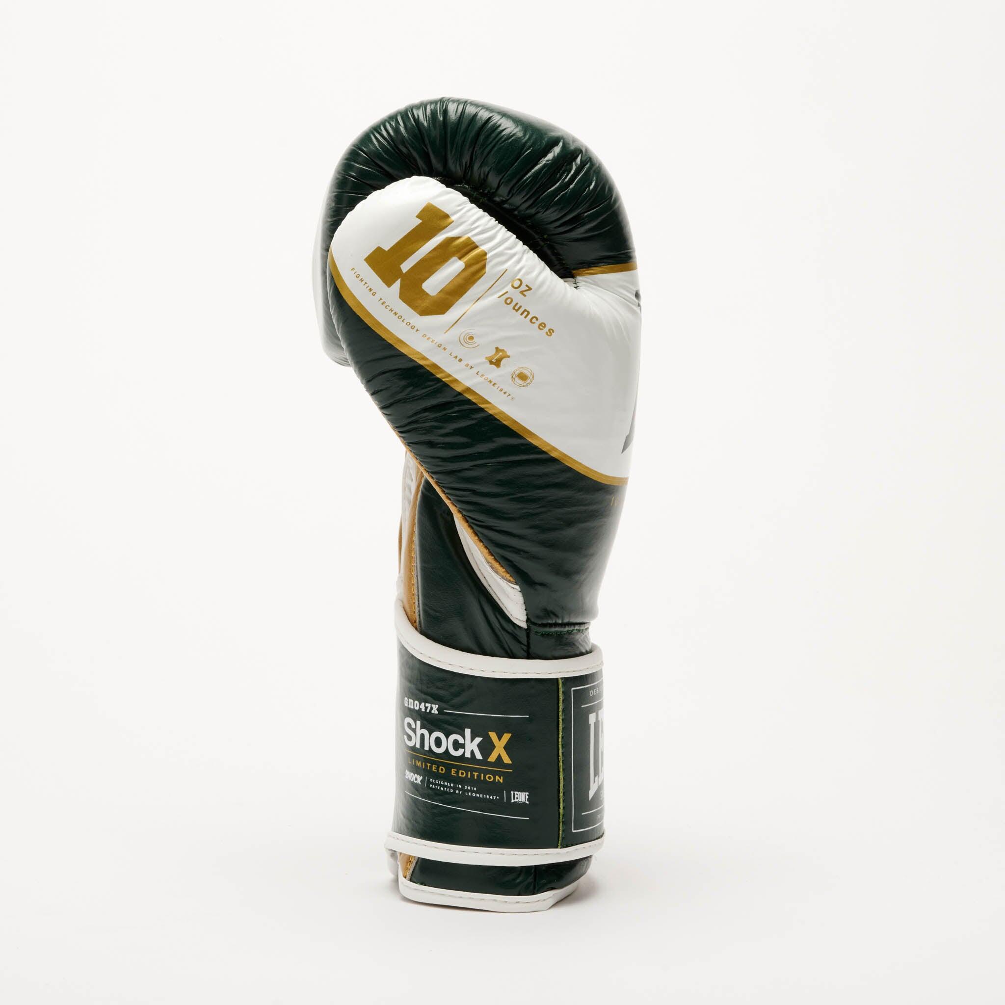 Leone1947 Guantes de Boxeo SHOCK X 10 oz verde 7/7