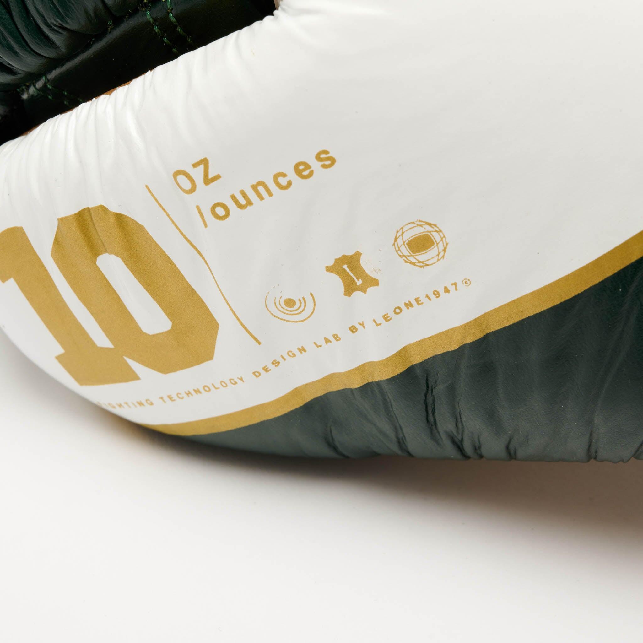 Leone1947 Guantes de Boxeo SHOCK X 10 oz verde 5/7