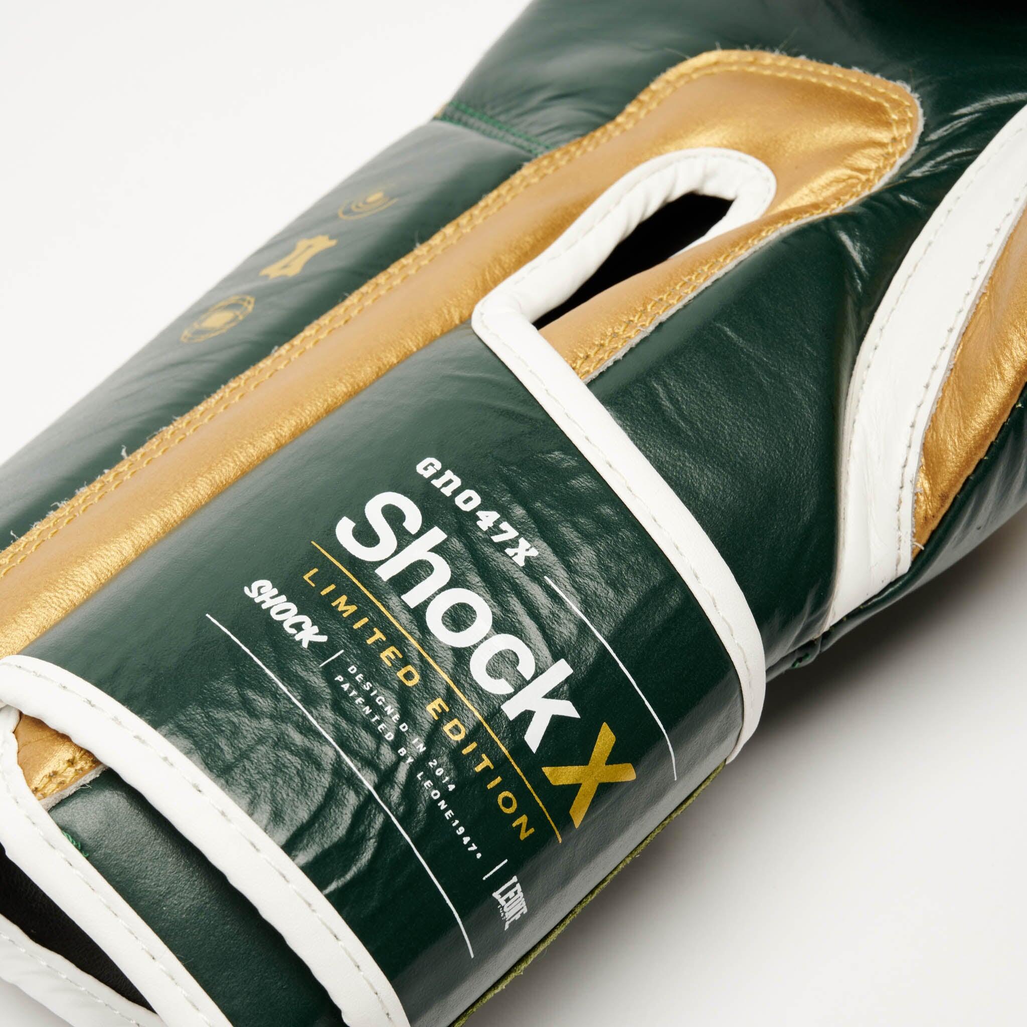 Leone1947 Guantes de Boxeo SHOCK X 10 oz verde 4/7