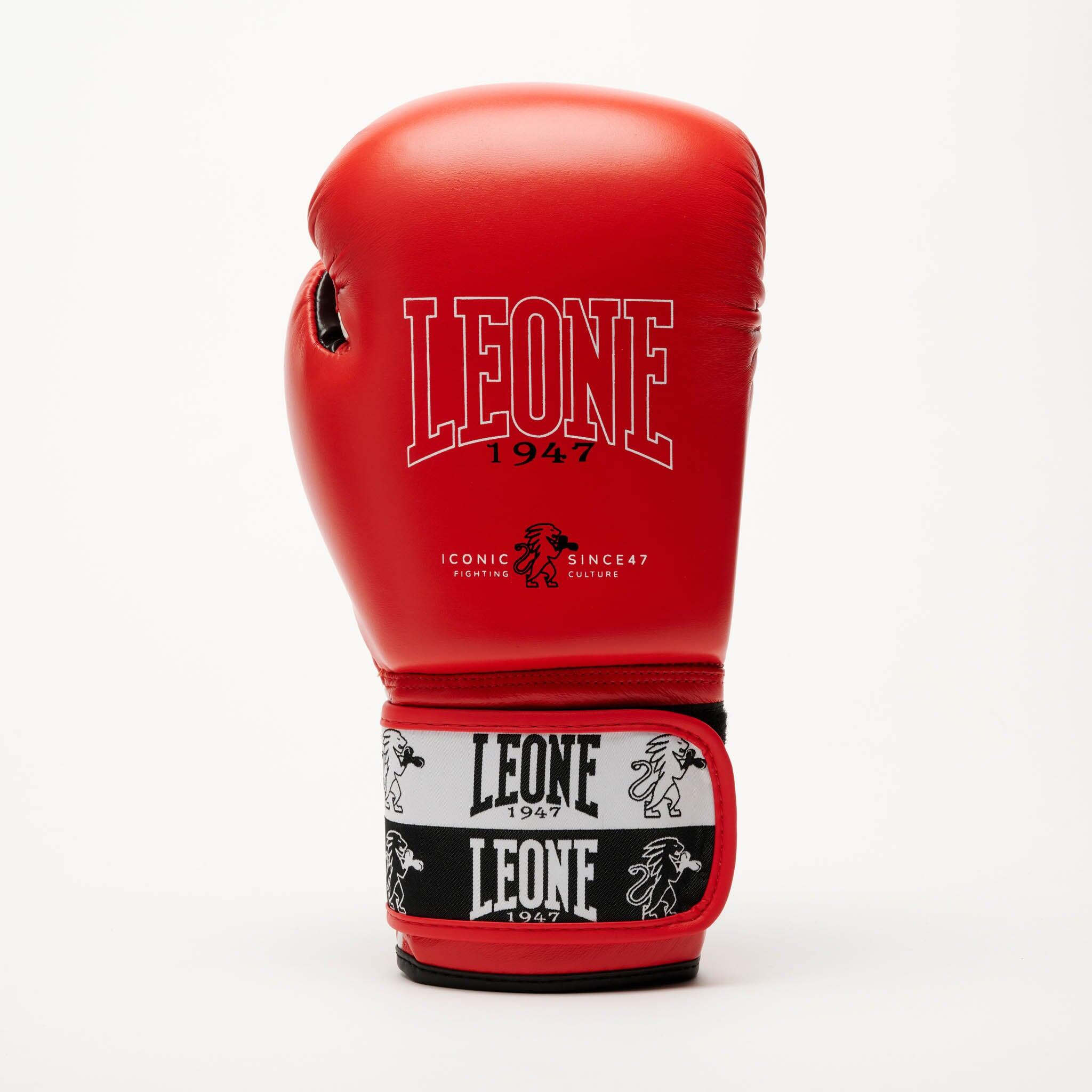 Guantes de boxeo Leone1947 ICONIC rojo 12 oz 6/7