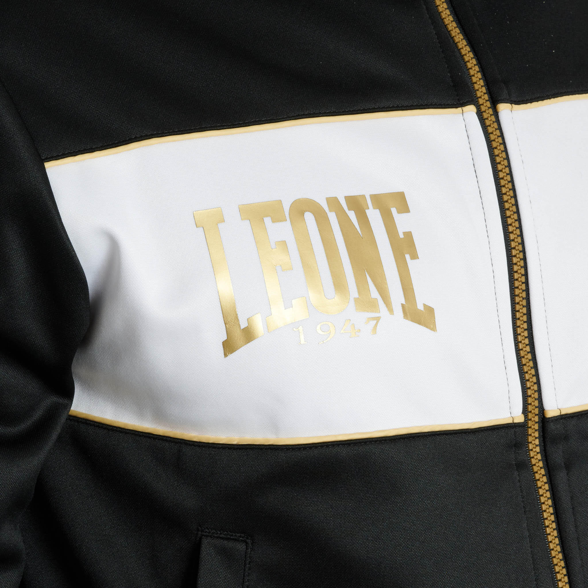Sudadera zip sin capucha Leone1947 PREMIUM 2 negro XXL 3/7