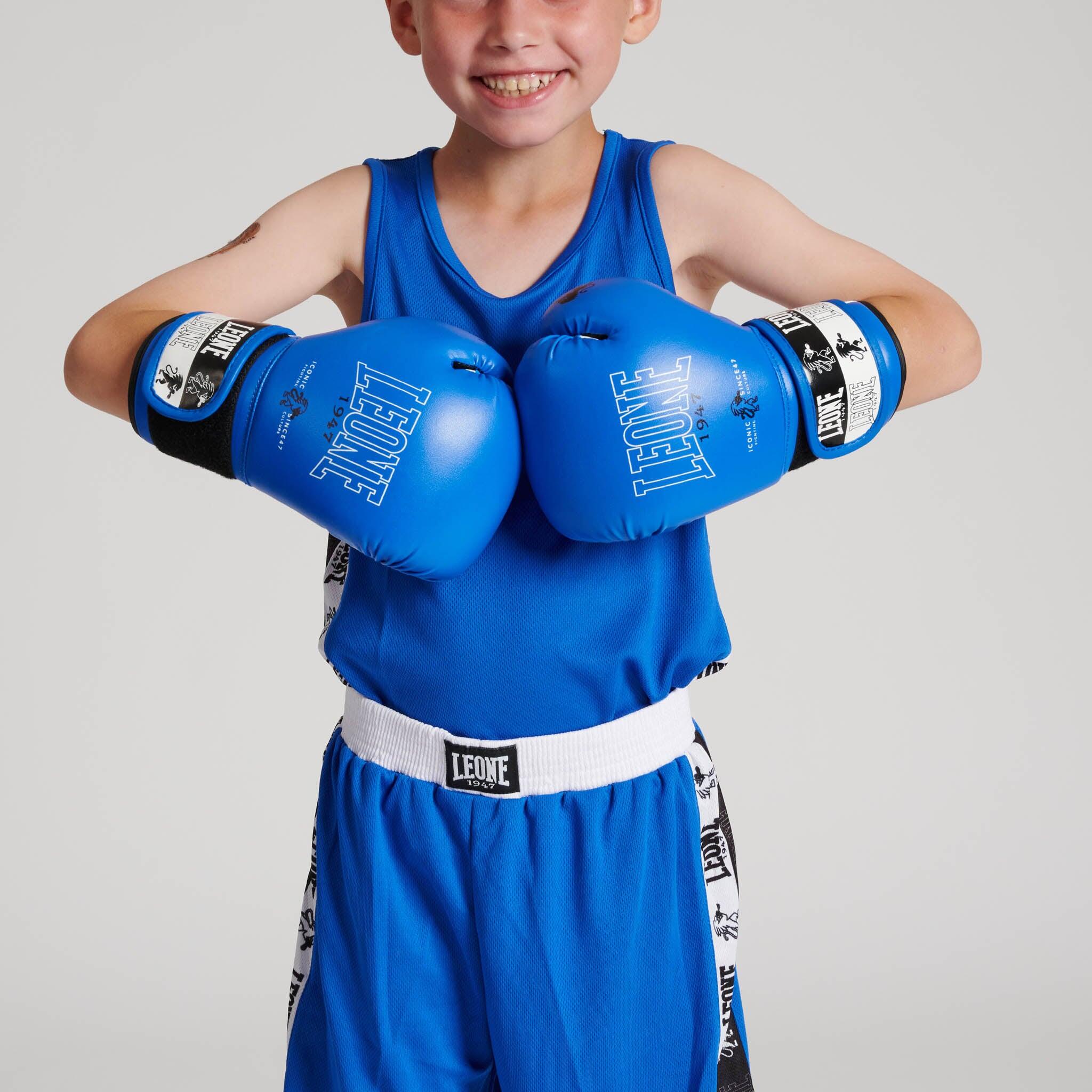 Leone1947 Camiseta boxeo infantil ICONIC azul XL 6/7