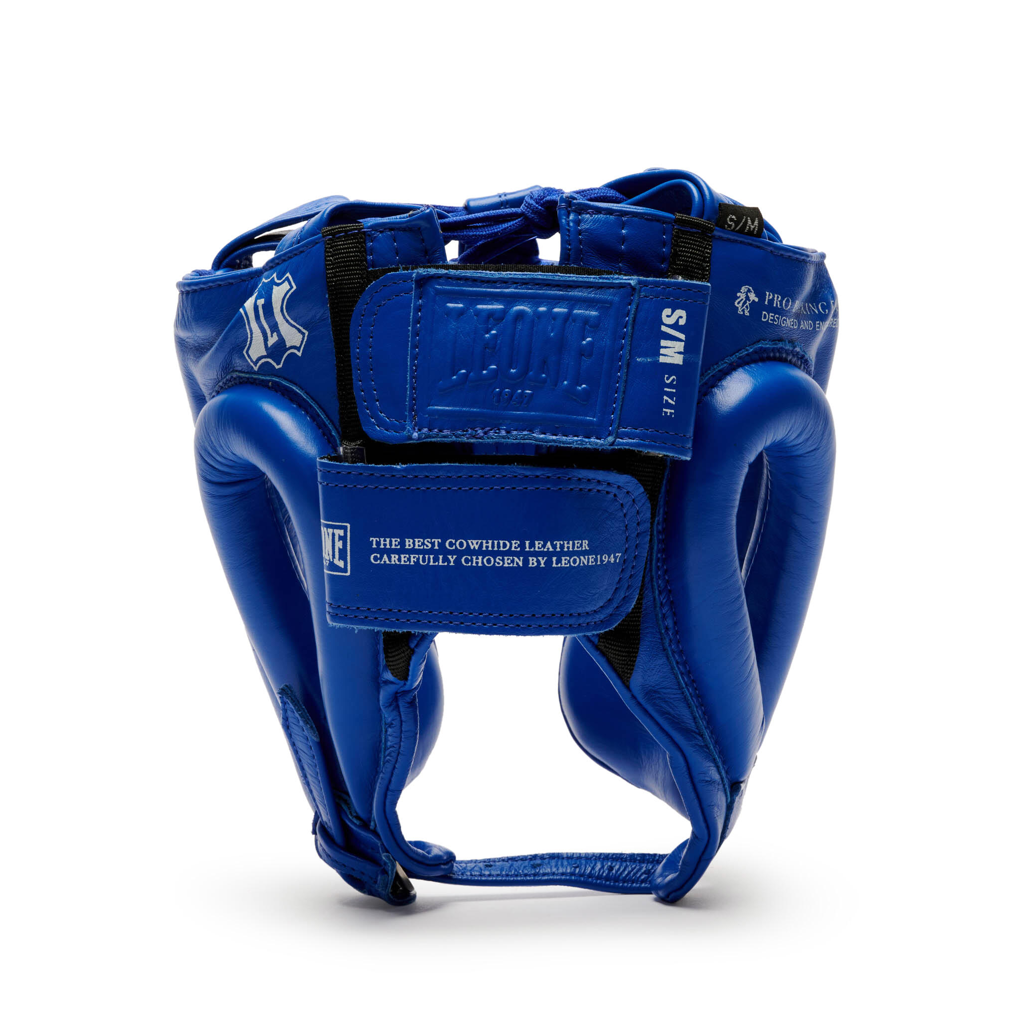 Casco protector pomular Leone1947 THE GREATEST piel azul S/M 4/7