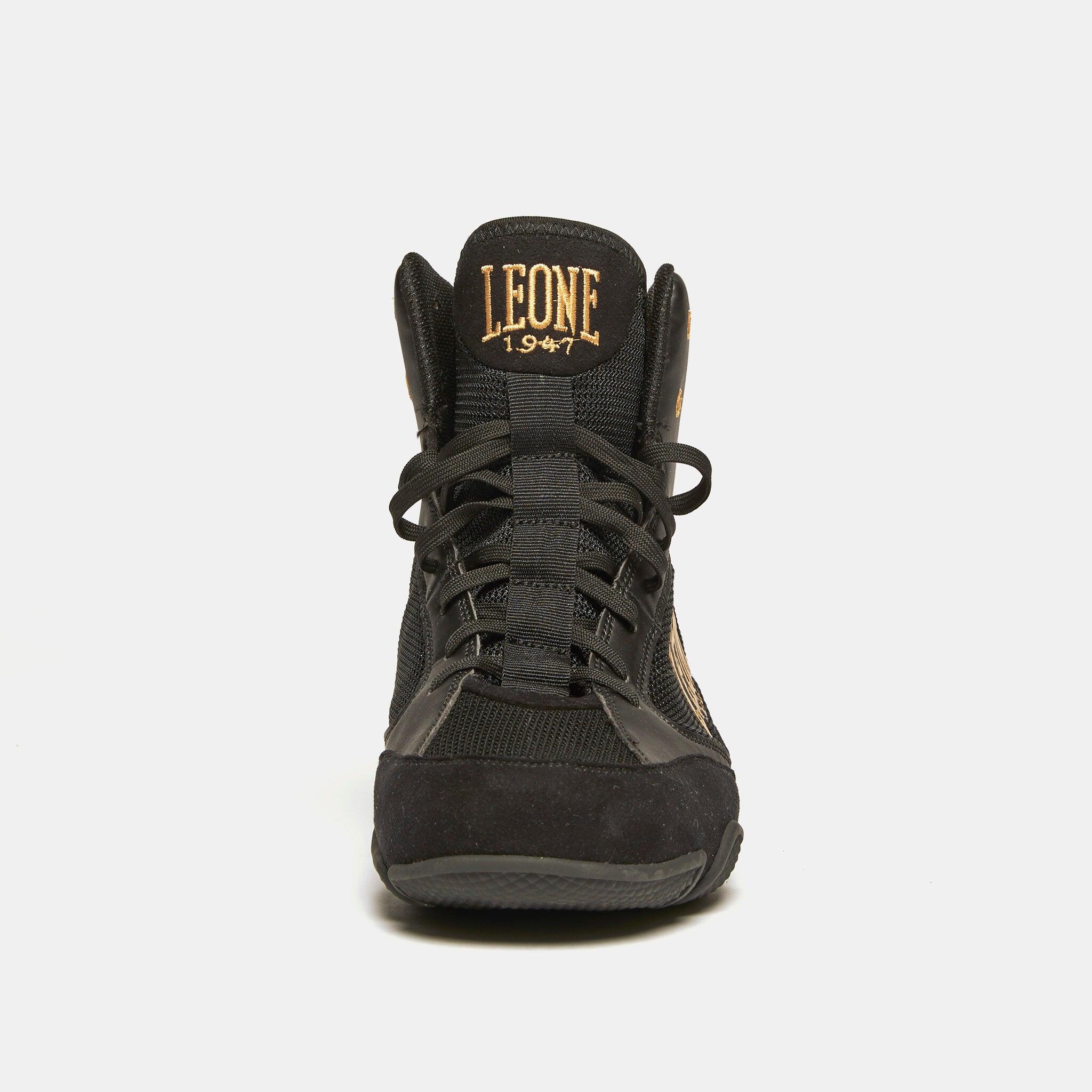 Leone1947 Bota de Boxeo Premium Negra 47 6/7
