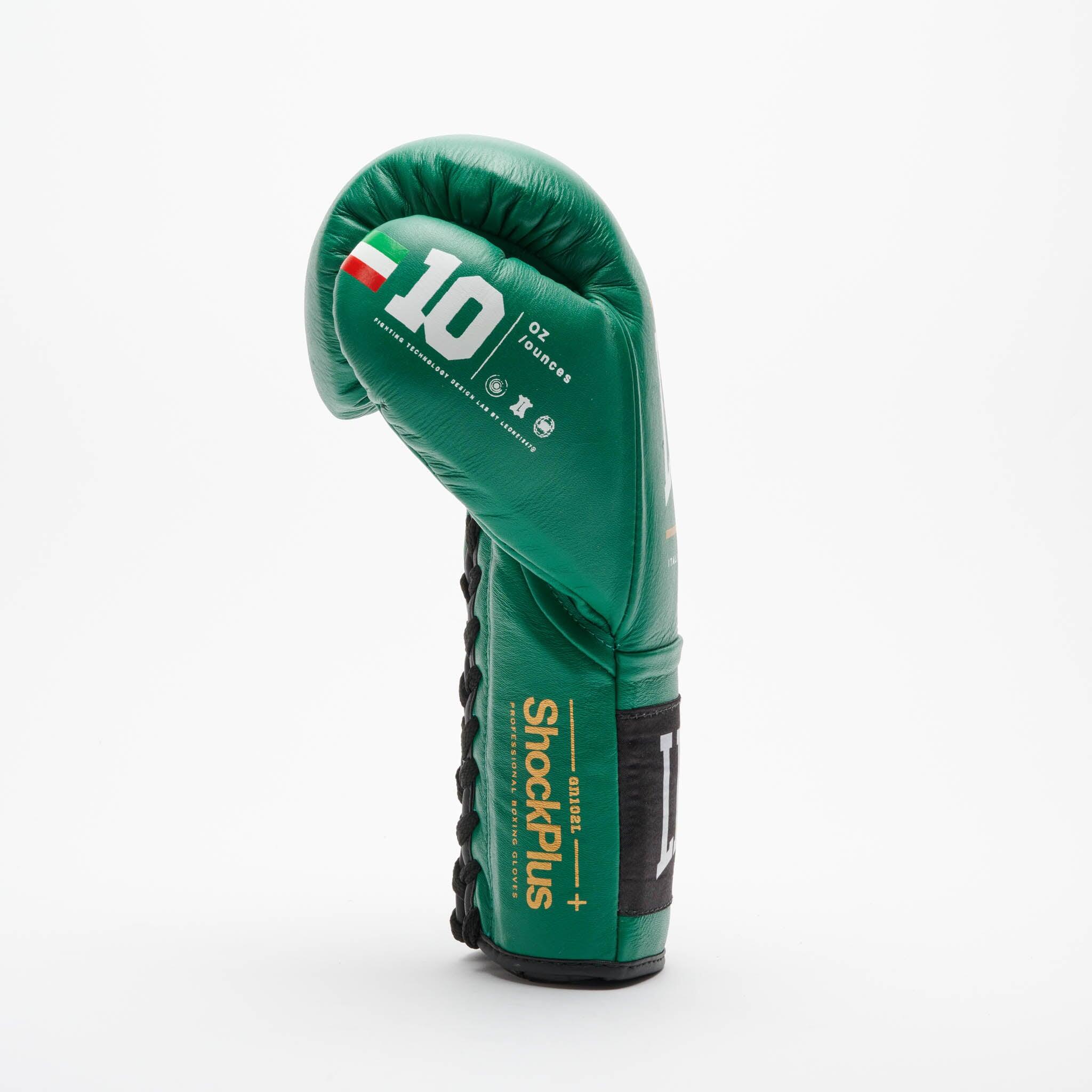 Leone1947 Guantes de Boxeo SHOCK PLUS Verde 10 oz 3/7