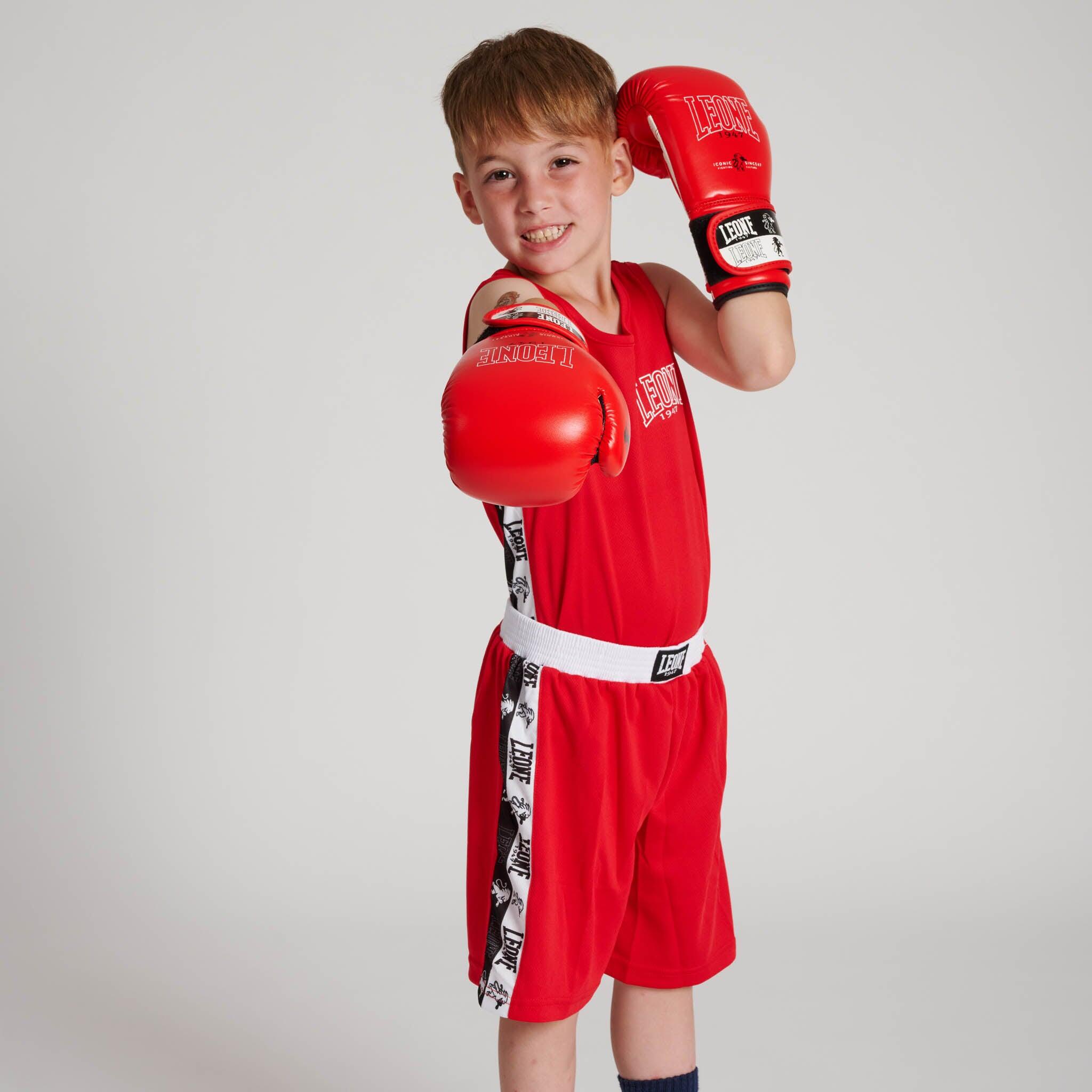Camiseta boxeo infantil ICONIC Leone1947 rojo XL 6/7